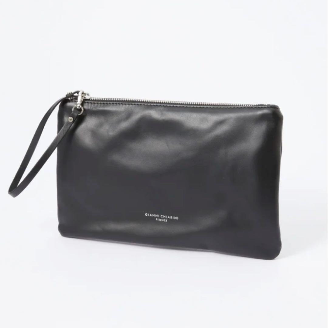 美品　ジャンニキアリーニ　バッグ　トートバッグ　ミニポーチ付き　ベージュ系