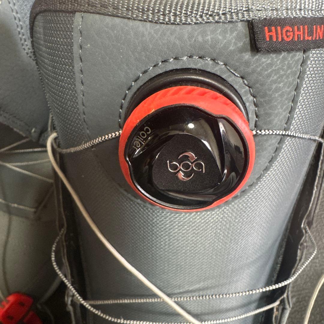 バートン⭐︎ HIGHLINE スノーボードブーツ グレー/レッド