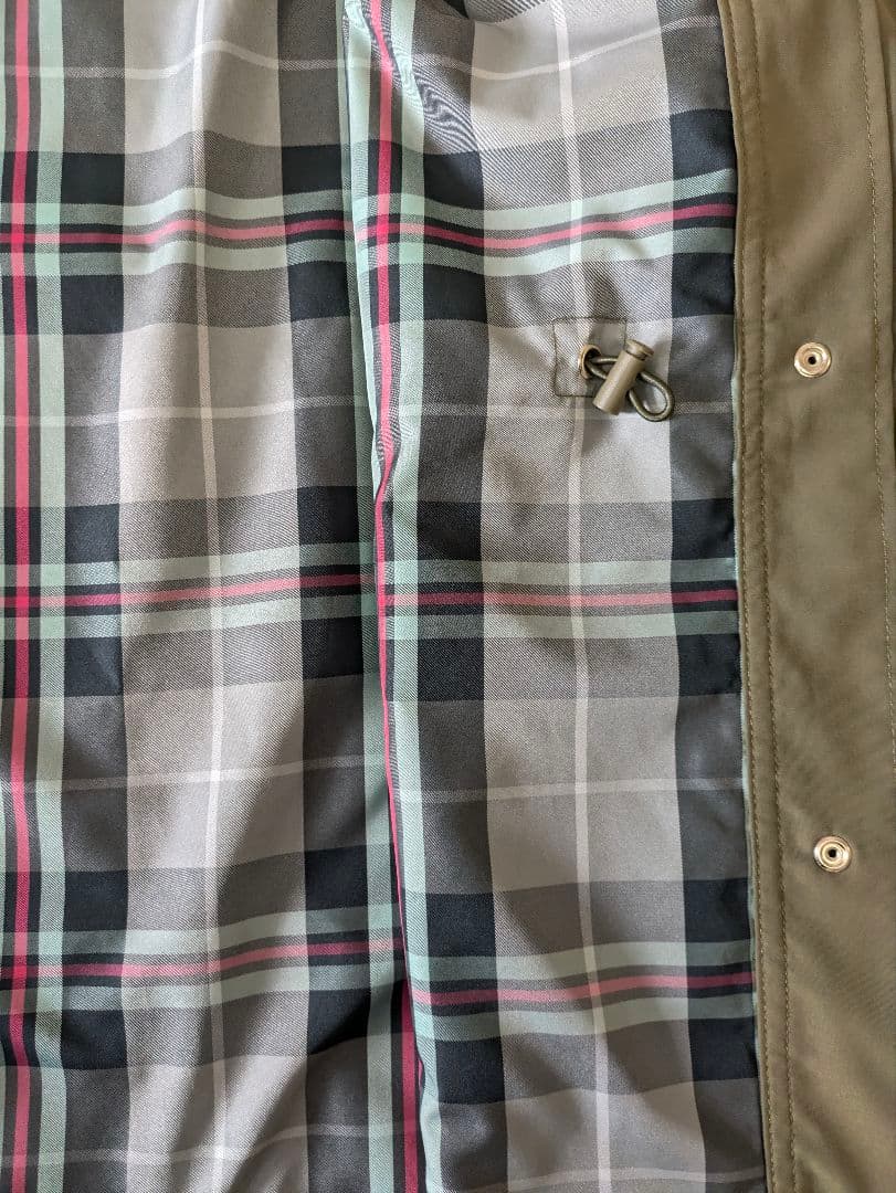 AfternoonTea アフタヌーンティー タータンチェック コート カーキ