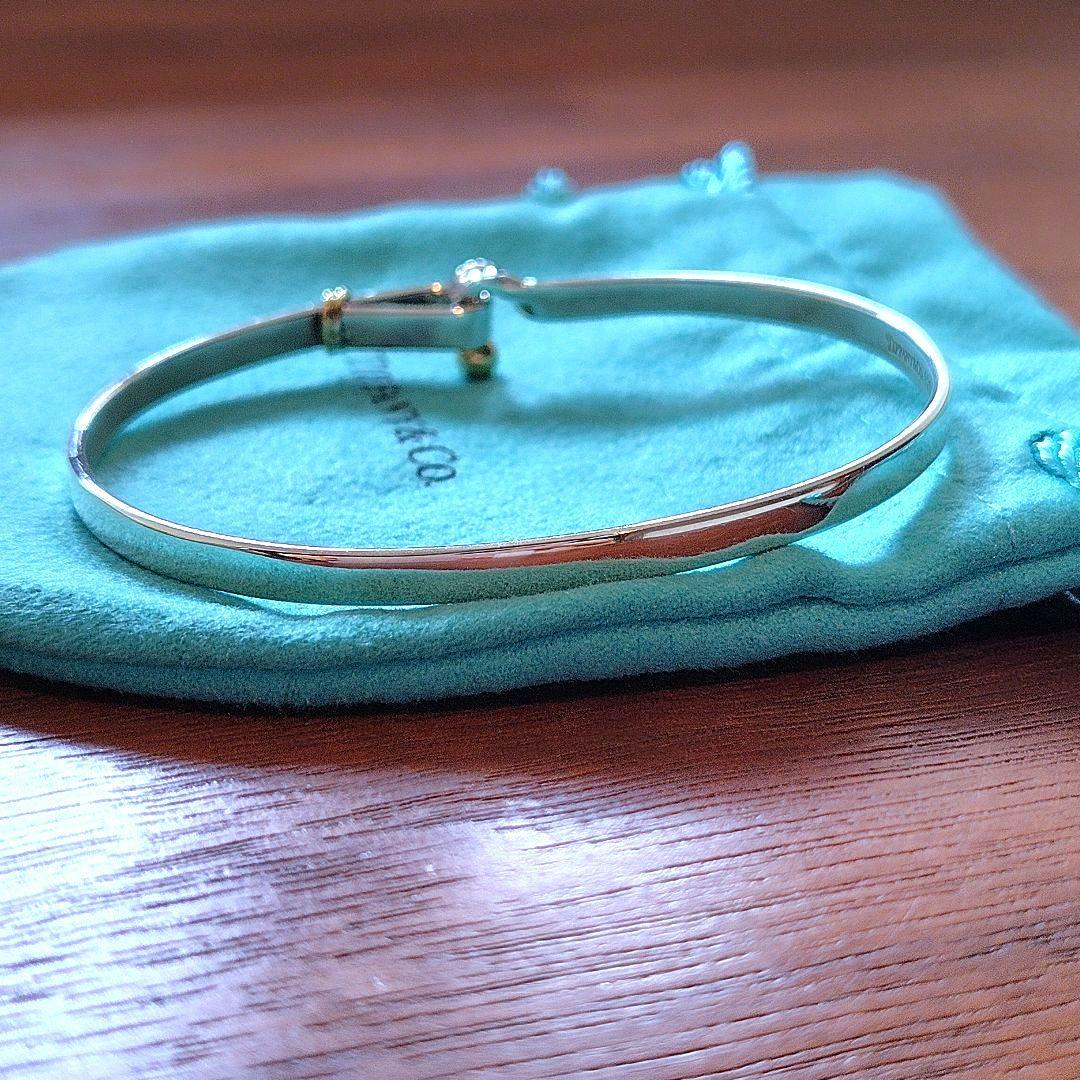 極美品　Tiffany & Co. フックアンドアイ　バングル