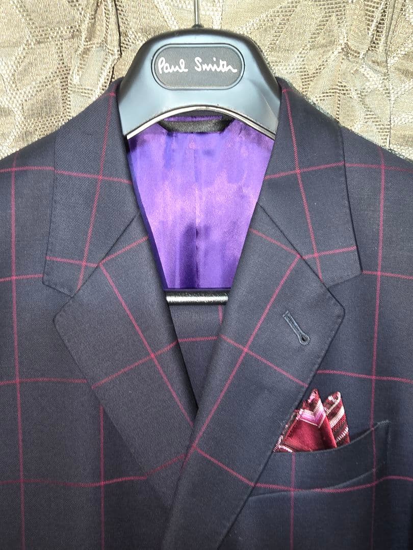 極✨美品✨ポールスミス 格子柄 スリーピースセットアップスーツ