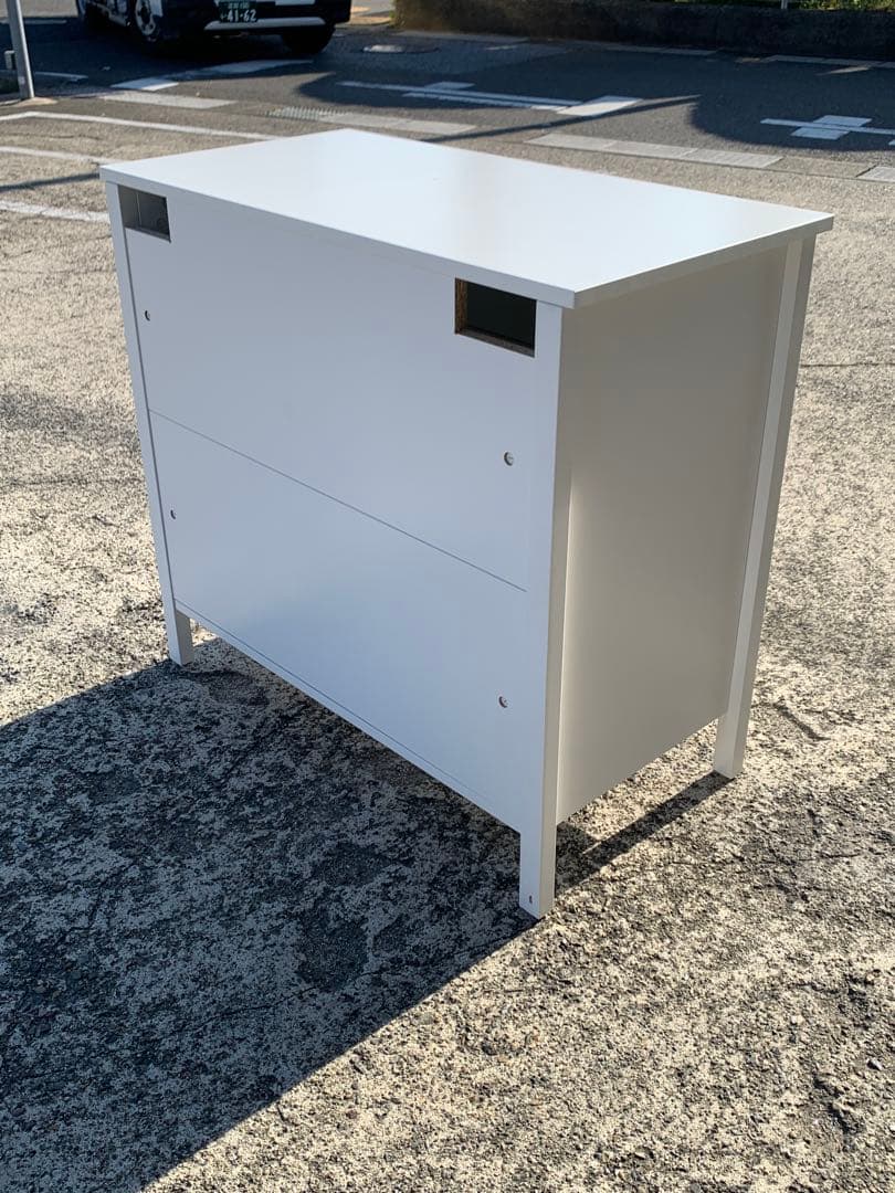 IKEA KOPPANG 3段チェスト　木製　 ホワイト　(滋賀県内のみ)