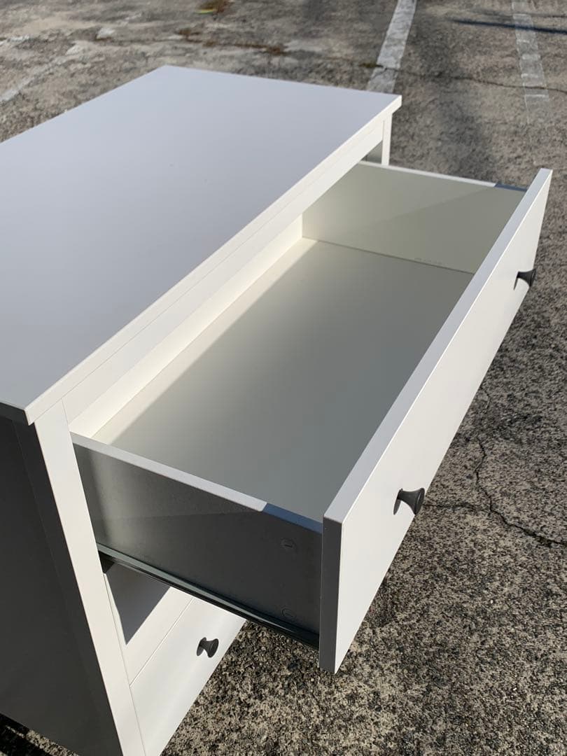 IKEA KOPPANG 3段チェスト　木製　 ホワイト　(滋賀県内のみ)