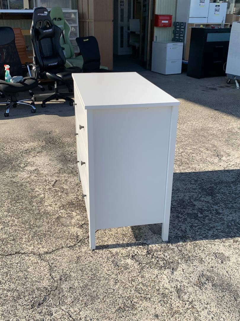 IKEA KOPPANG 3段チェスト　木製　 ホワイト　(滋賀県内のみ)
