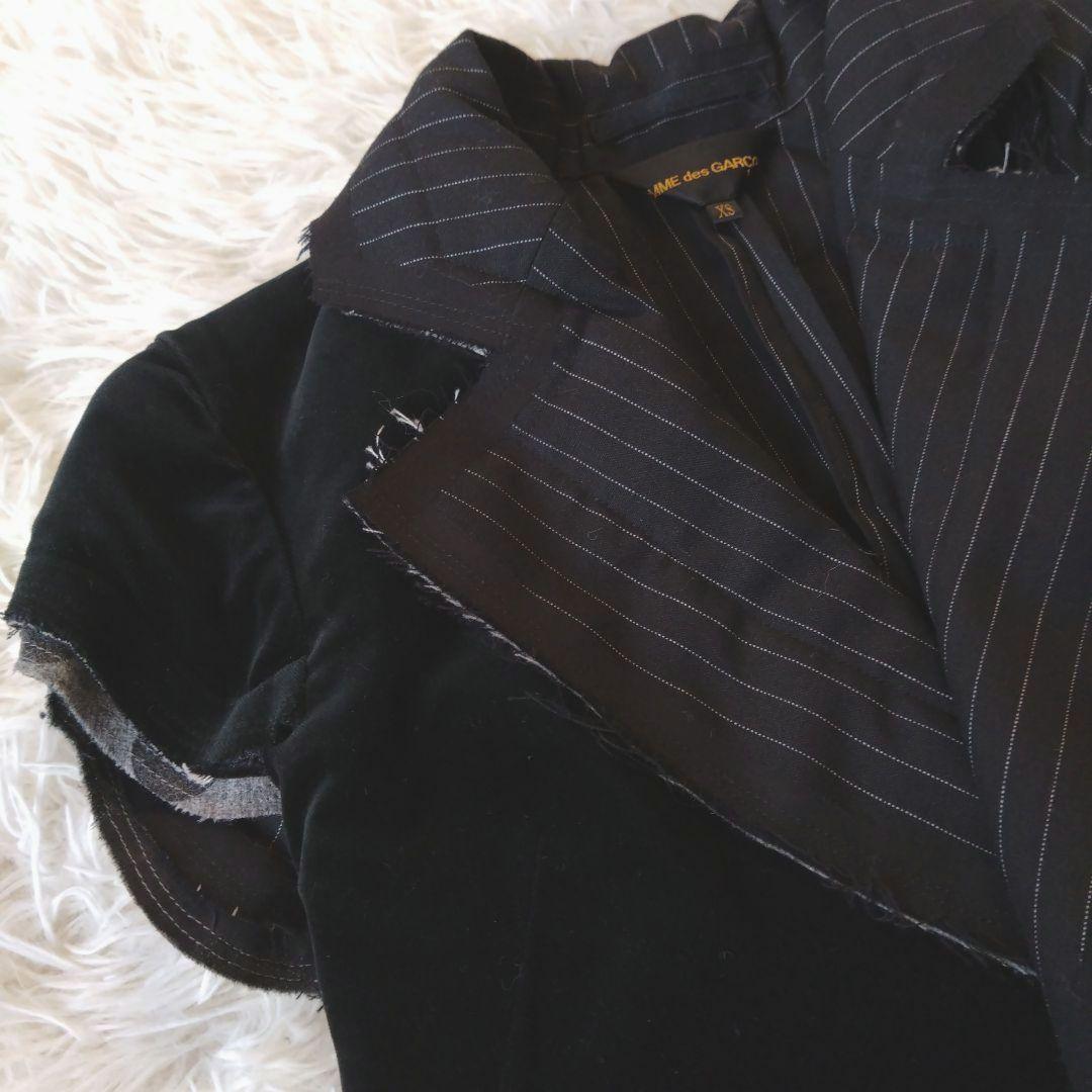 コムデギャルソン 異素材MIX ドッキング テーラードジャケット タキシード