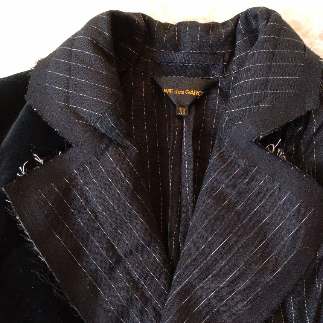 コムデギャルソン 異素材MIX ドッキング テーラードジャケット タキシード