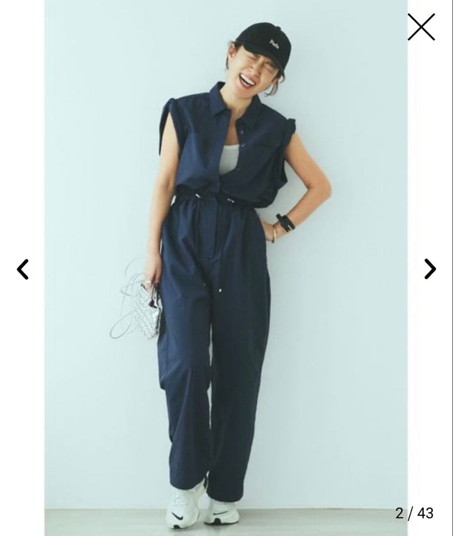 【大草直子さんコラボ】AMARC(アマーク)ドロストオールインワン