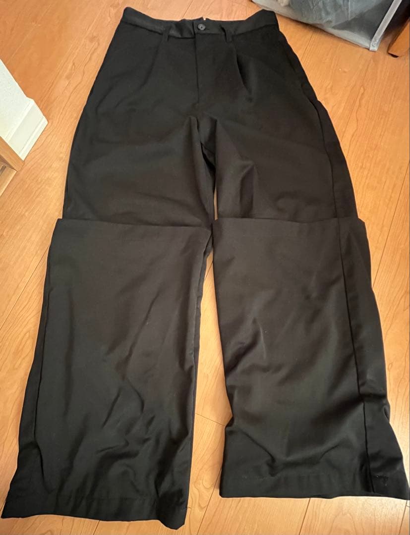 グランシー　チュールレイヤードデザインスラックス