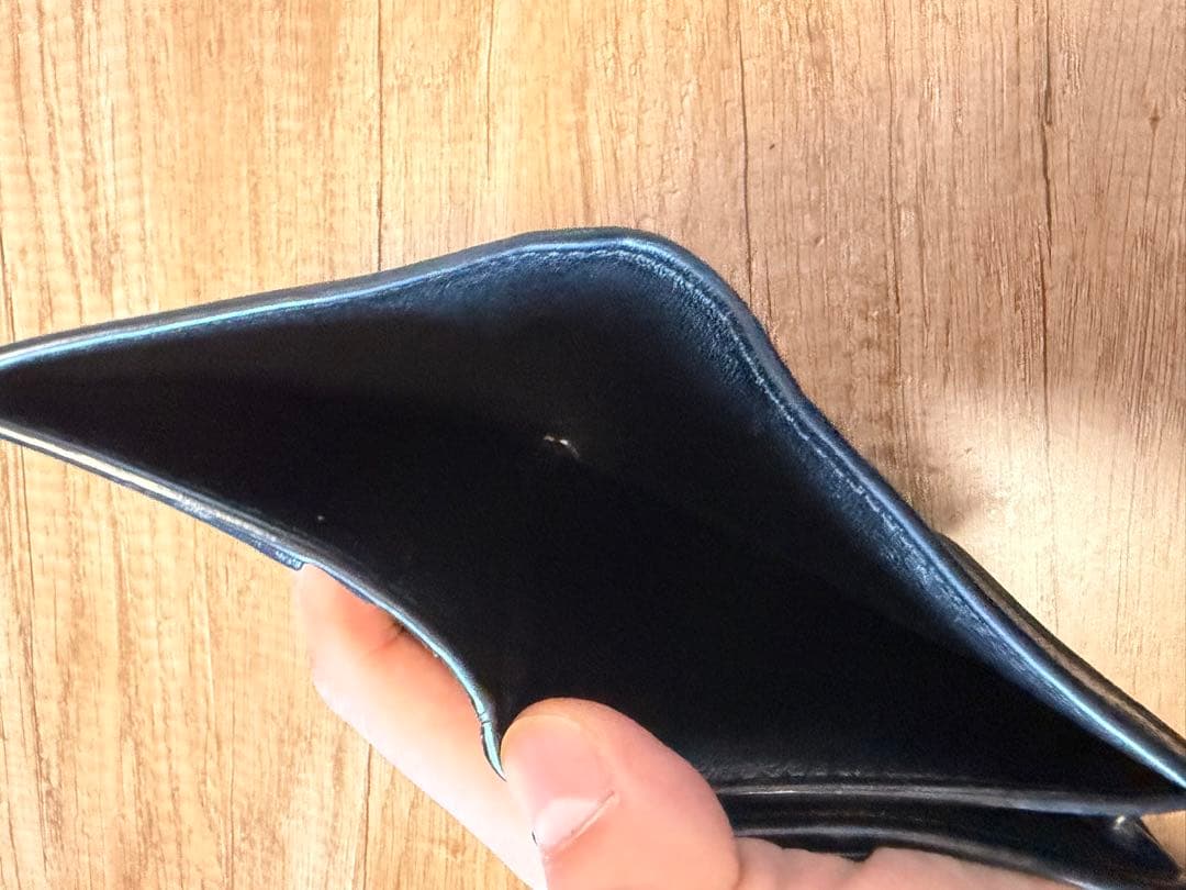 BALENCIAGA 二つ折り財布 黒 レザー