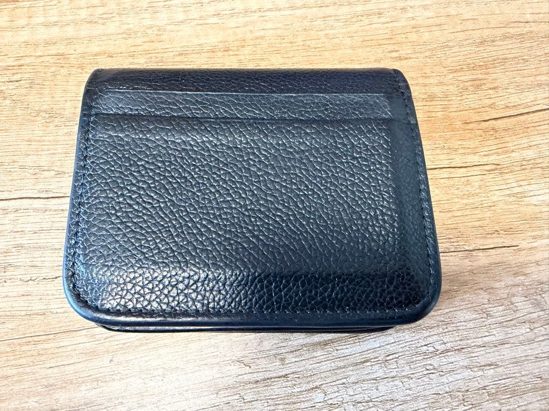 BALENCIAGA 二つ折り財布 黒 レザー