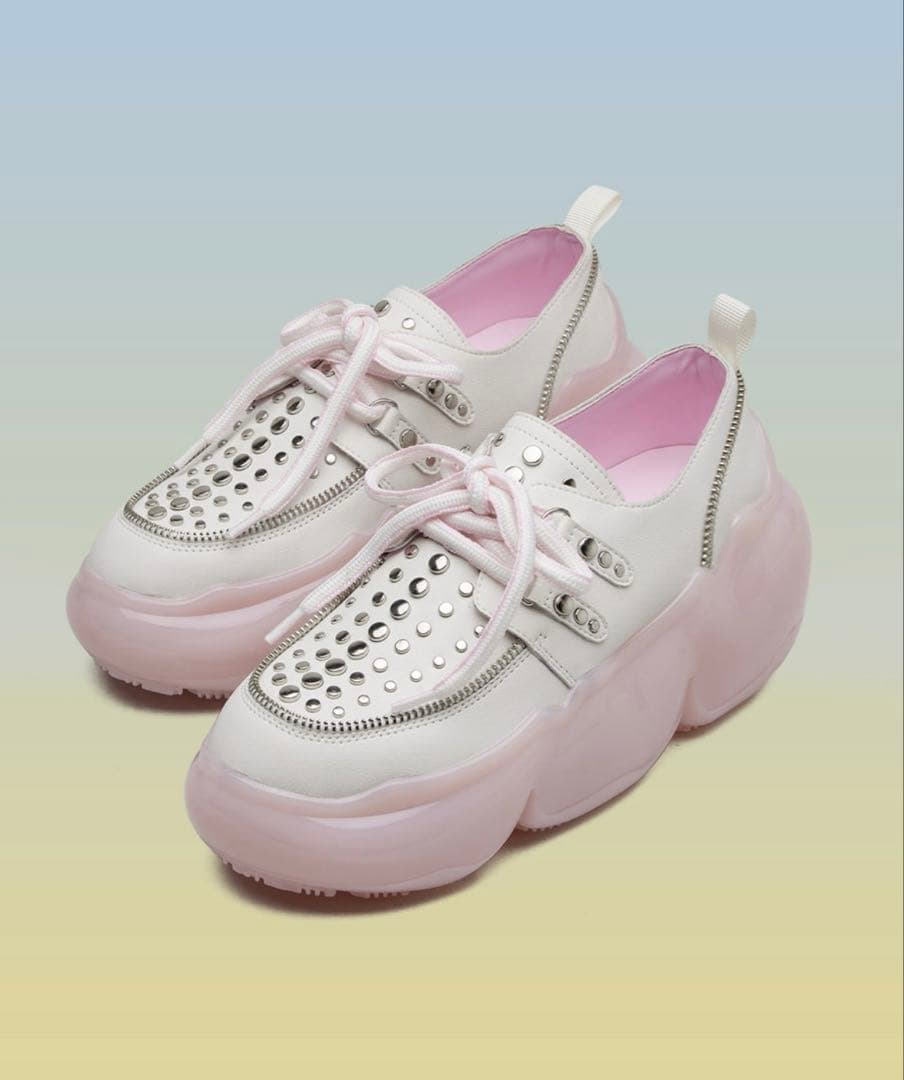 WOOMII LANA WHITE スニーカー