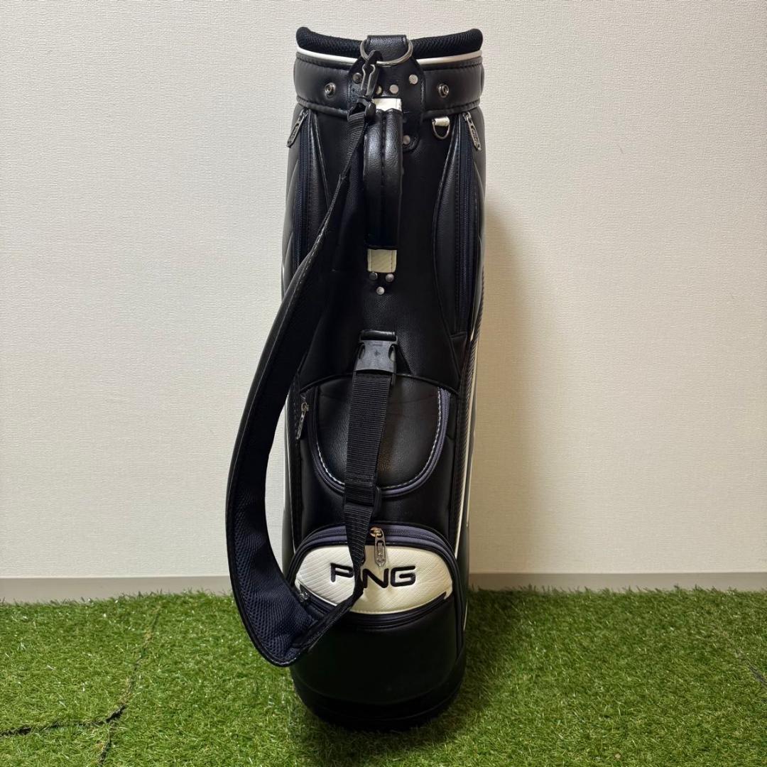 PING ピン キャディバッグ ゴルフバッグ ブラック 9型