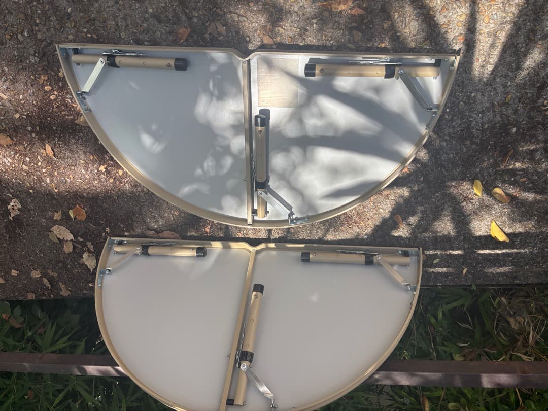 DOD ワンポールテントテーブル ウッド調 折りたたみ式 TB6-487