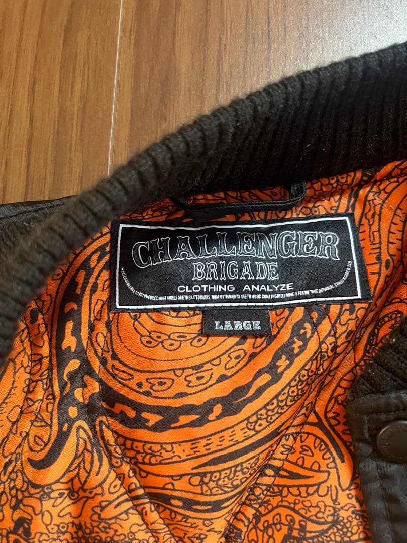 チャレンジャー　ma-1 L ブラック