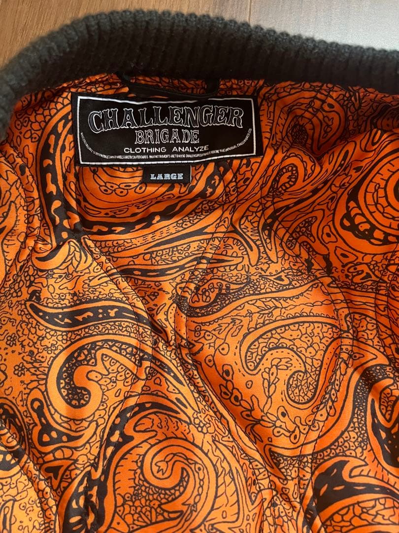 チャレンジャー　ma-1 L ブラック