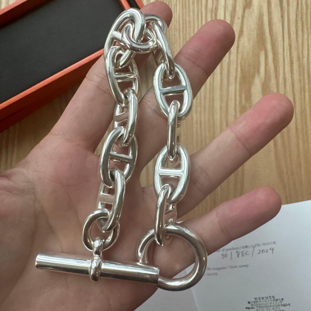 エルメス　シェーヌダンクルブレスレット11コマ