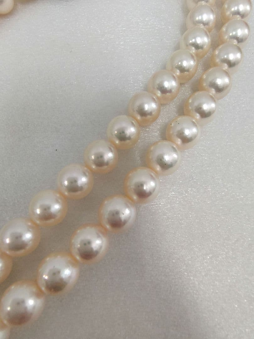 本真珠 パール ネックレス ロング80cm siver刻印