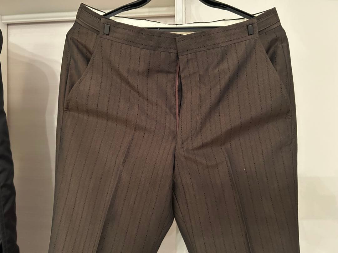 【美品】結婚式　メンズ　タキシード(ブラウン)、上下＋ベスト3点　小物セット無し