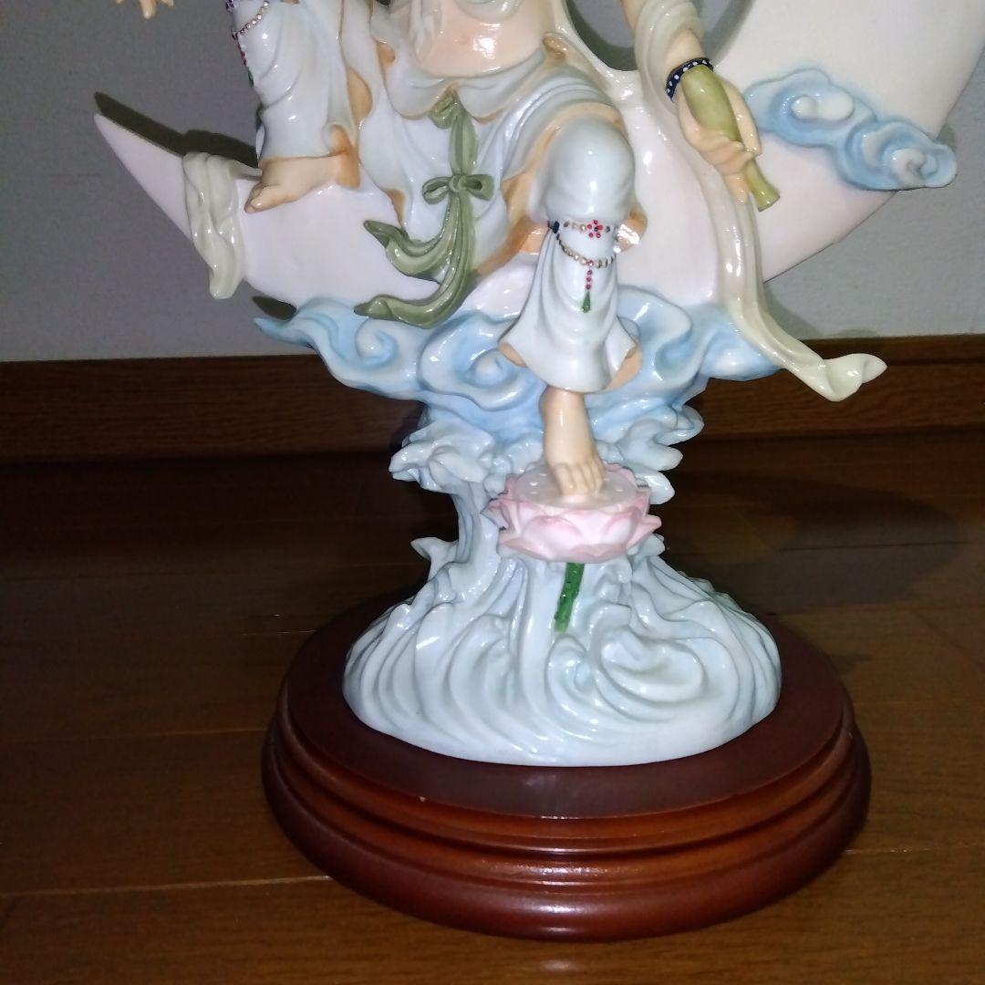 水月観音置き物