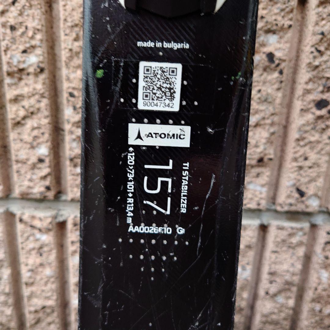 ATOMIC CLOUD9スキー板ビンディング付157 チューンナップ済み