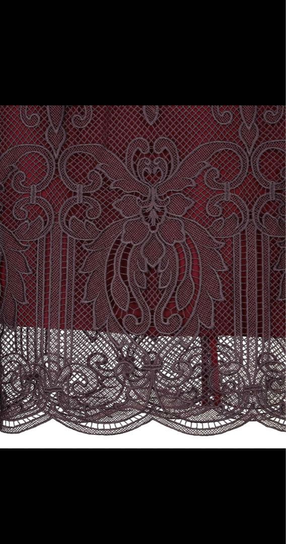 【ANDRESD】 ケミカルレースジッパードレス