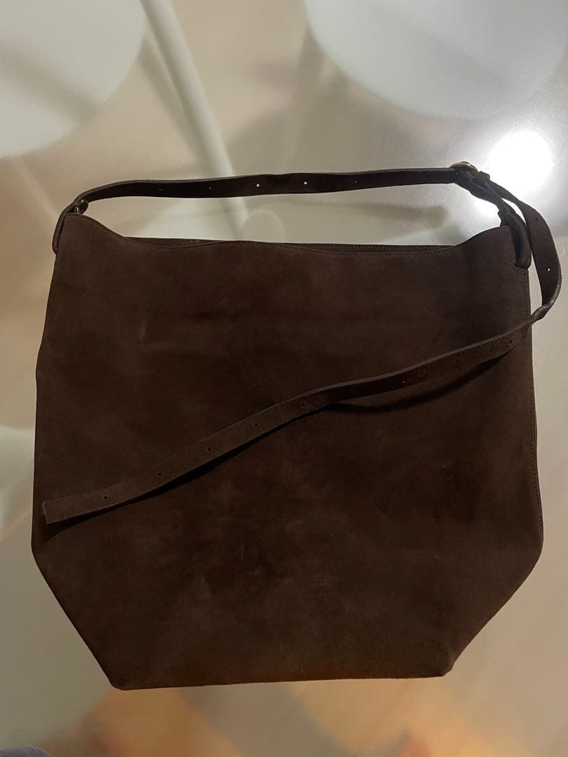 ARKET スエードトートバッグ　ブラウン