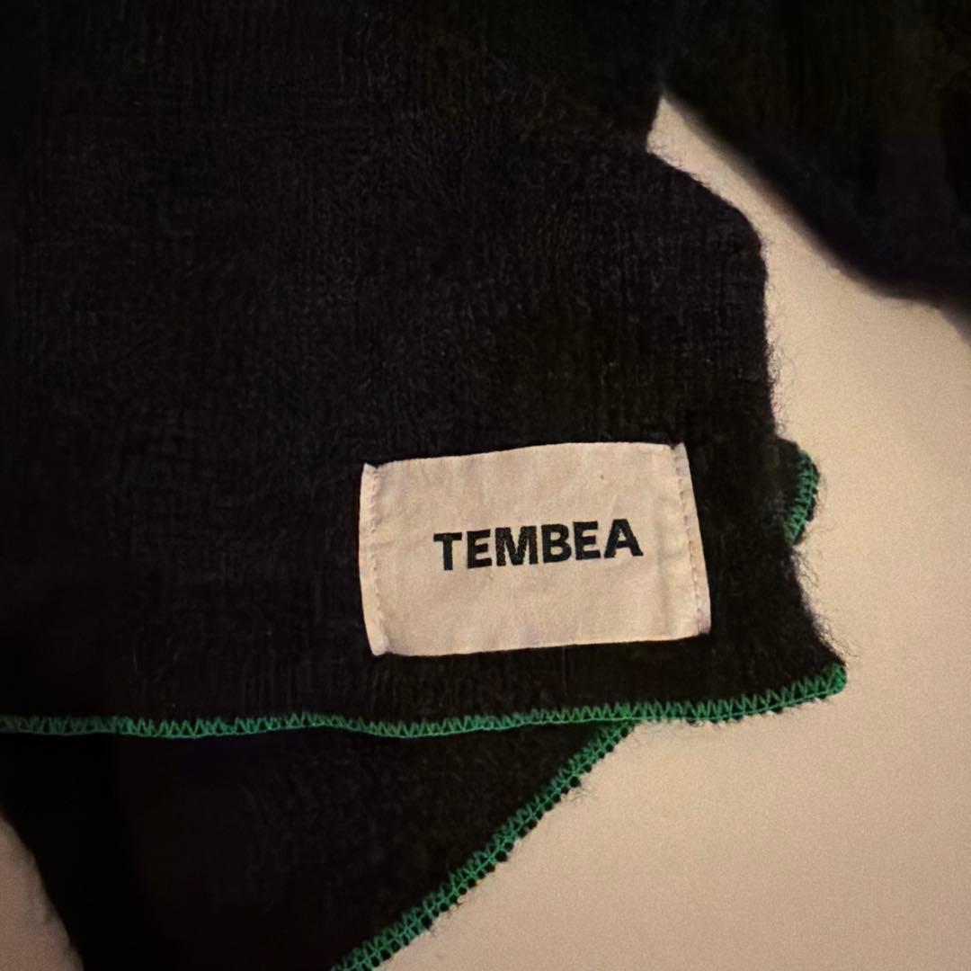 【1月中の出品】TEMBEA 手袋とマフラーのセット ブラック緑
