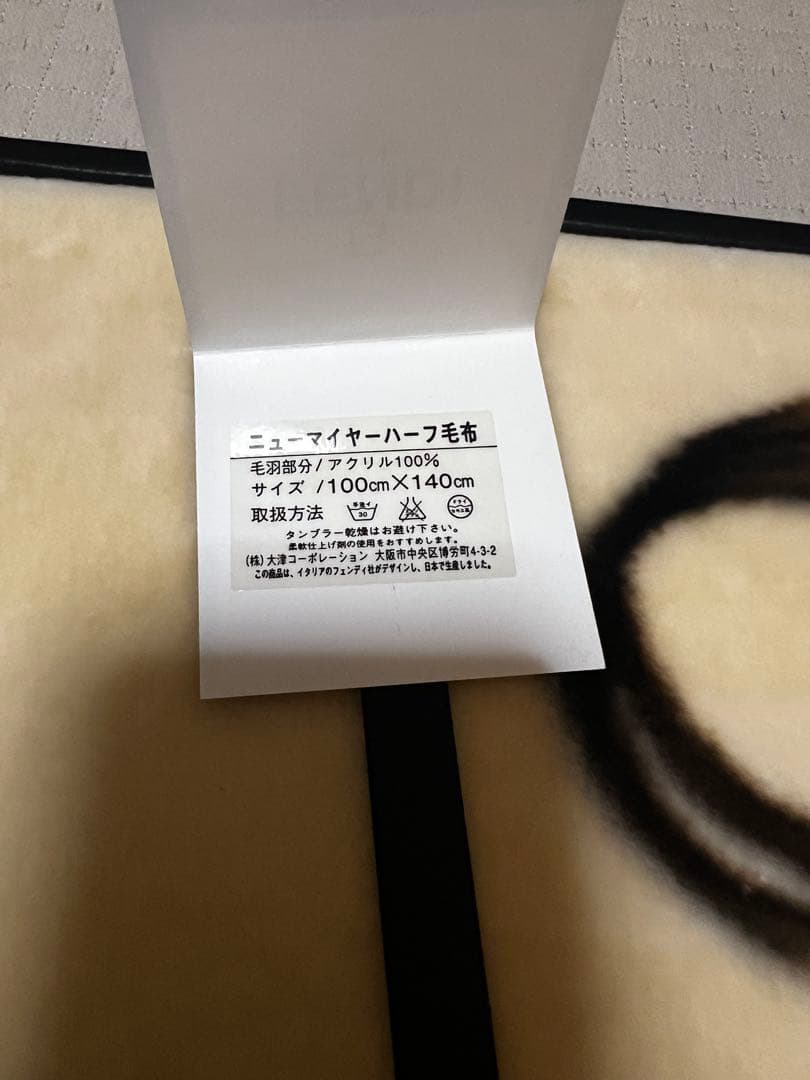 新品未使用 FENDI　フェンディニューマイヤーハーフ毛布　箱付100 ×140