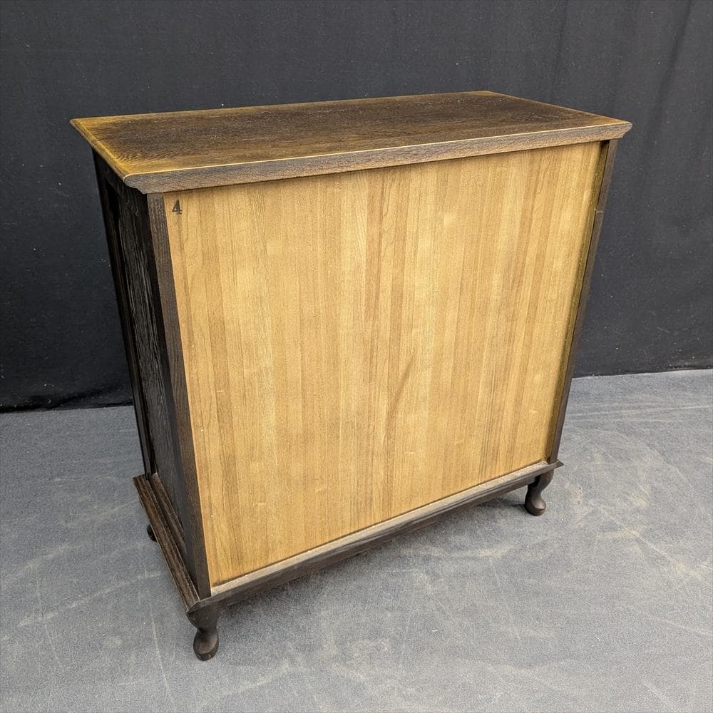 美品　えぞ民芸　EZO　楢 ナラ材　無垢　猫脚　箪笥　タンス　チェスト　ドロワー