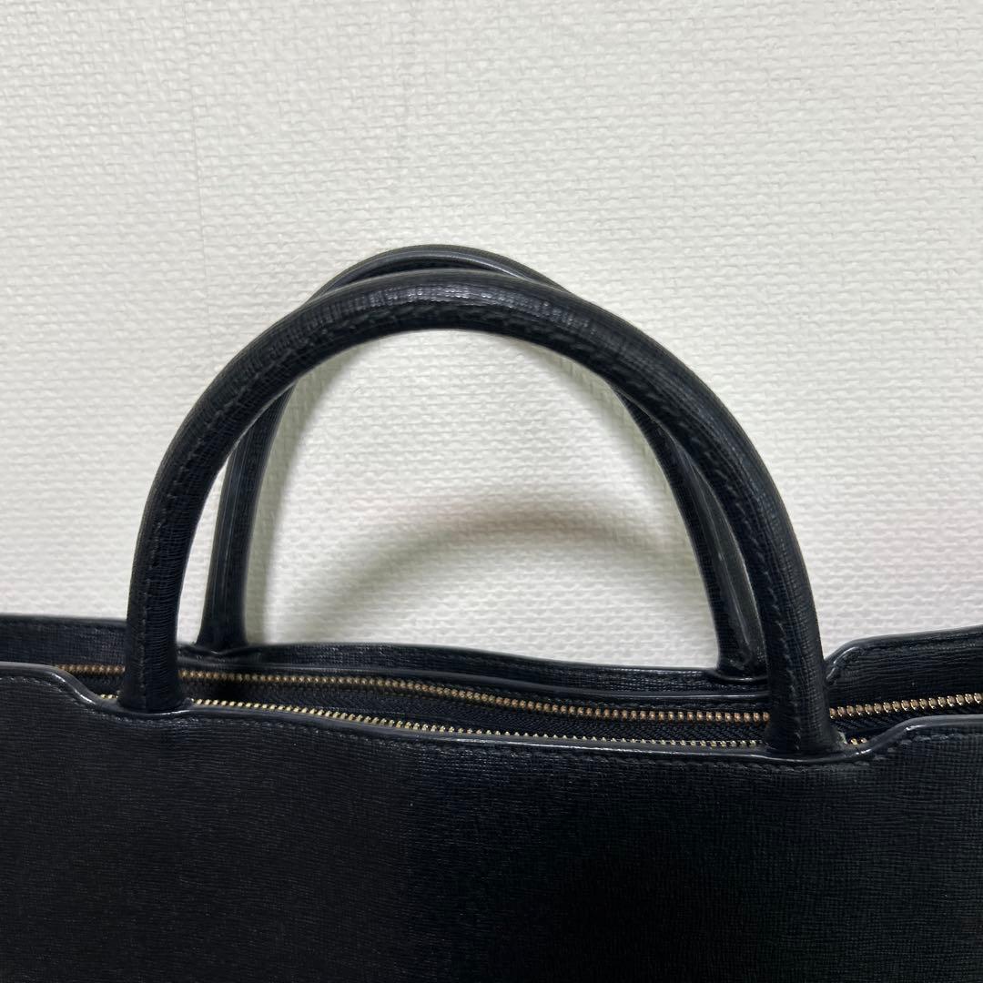 FURLA フルラ　2WAY　ハンドバッグ　ショルダーバッグ　レザー　ブラック