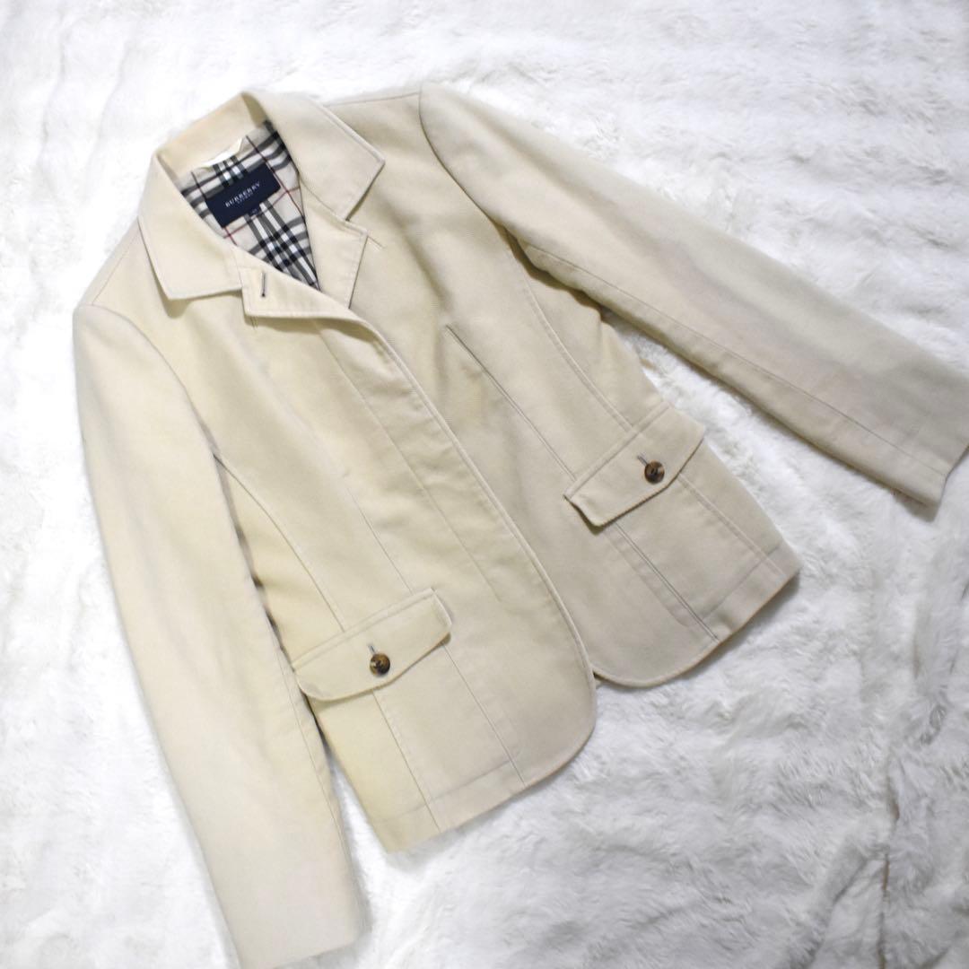 極美品✨バーバリーロンドン　テーラードジャケット　コーデュロイ　Aライン　42