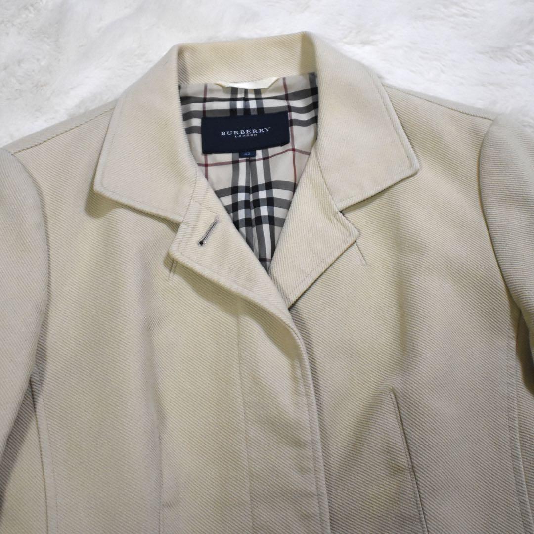 極美品✨バーバリーロンドン　テーラードジャケット　コーデュロイ　Aライン　42