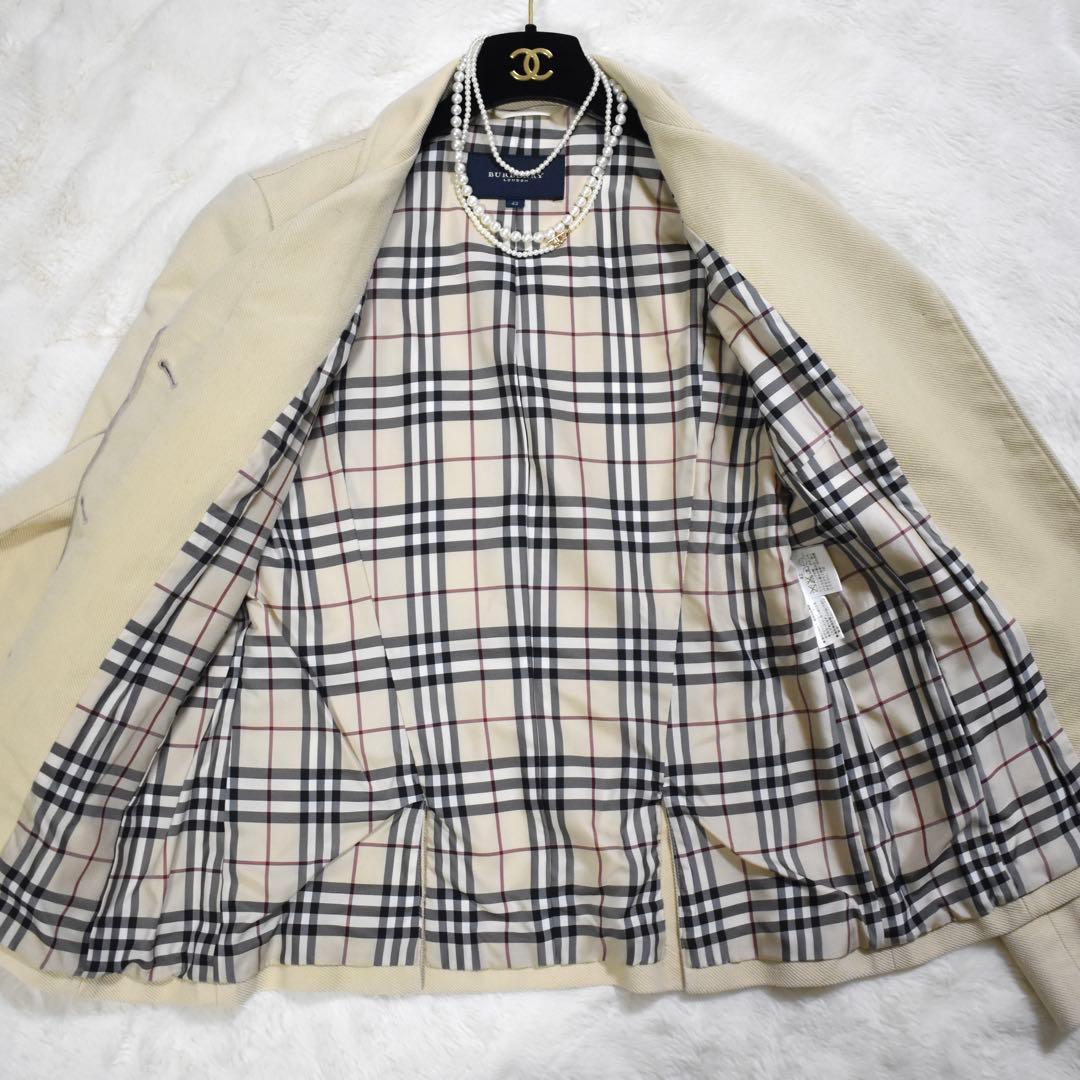 極美品✨バーバリーロンドン　テーラードジャケット　コーデュロイ　Aライン　42