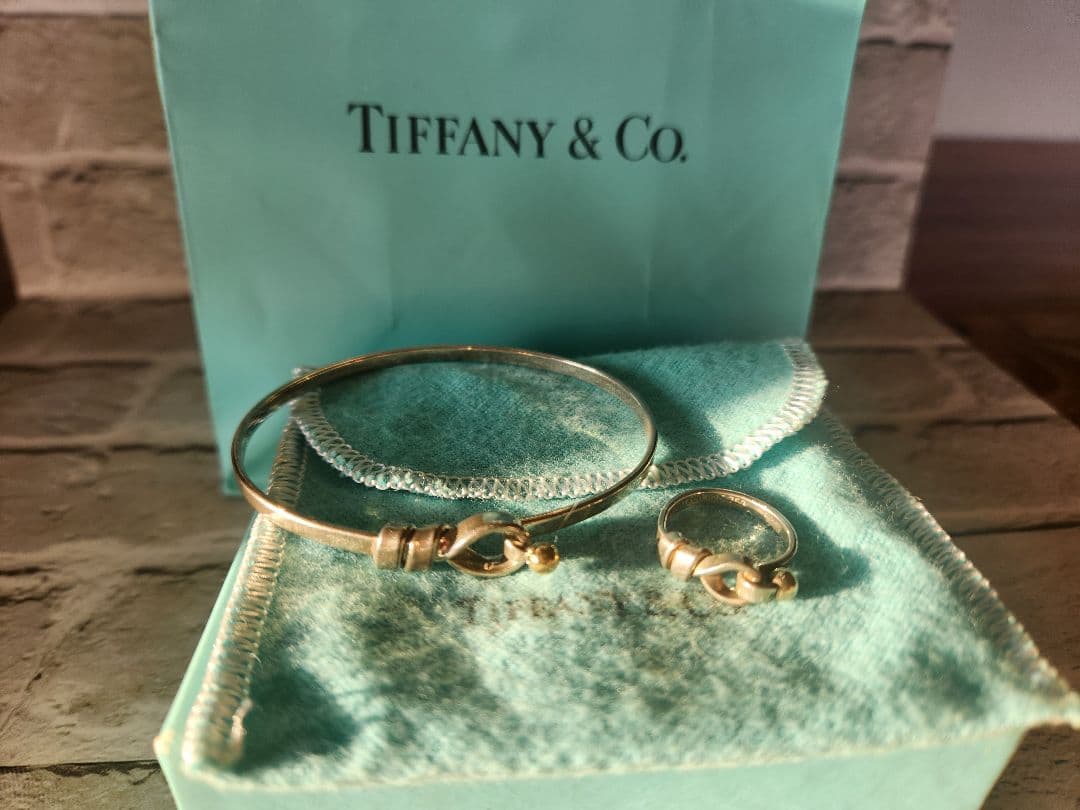 ティファニーシルバー　ゴールド　バングル&リング