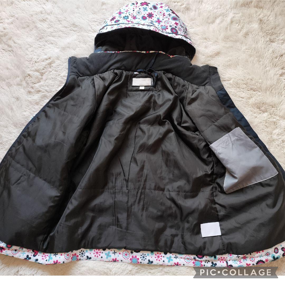 極美品♡Phenix スキーウェア 160 150女の子 花柄 結晶 白×水色