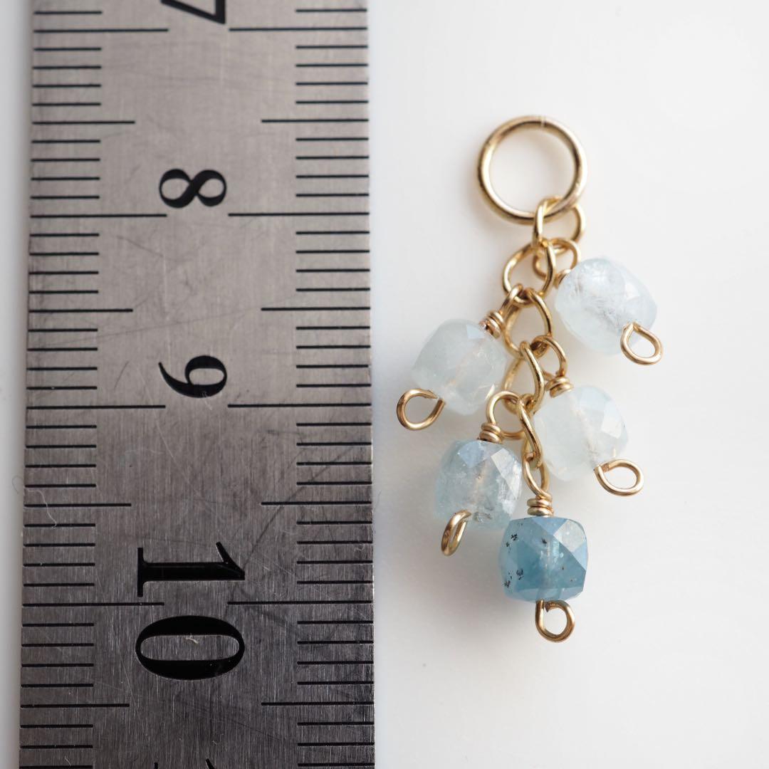 【blue.ks】ライラック翡翠のゴムブレスレット