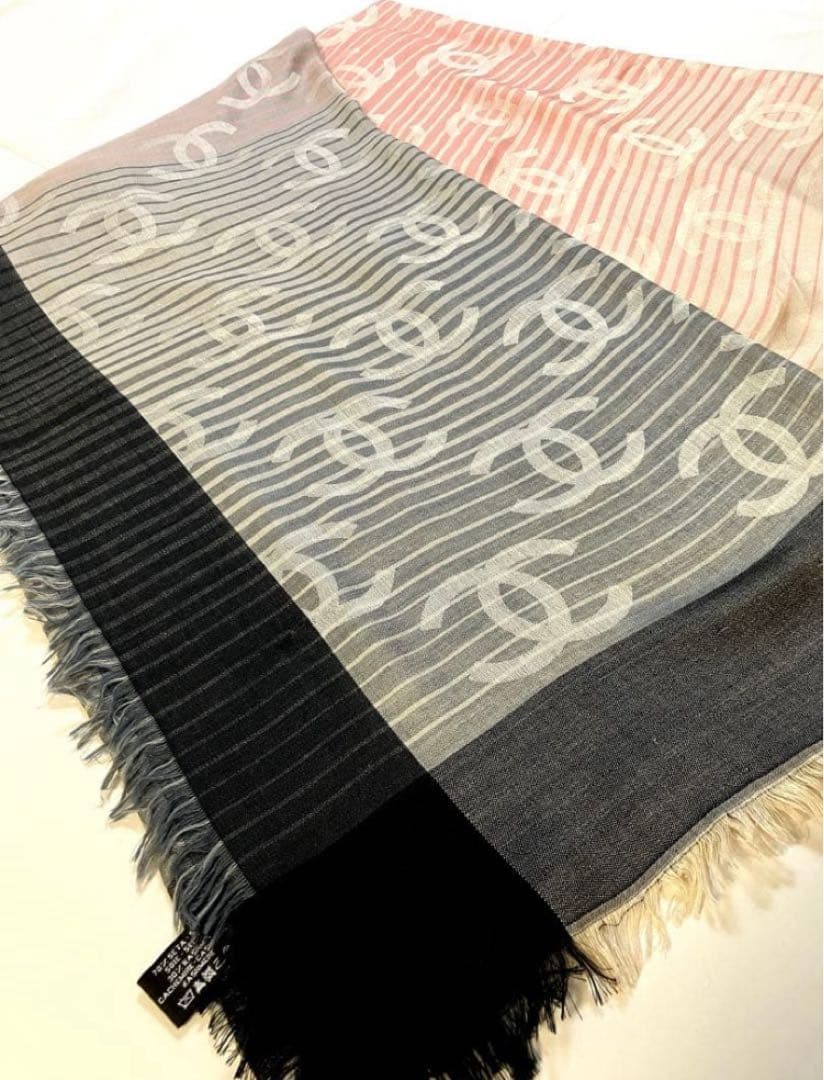 シャネルストール　大判シャネルショール　CHANELストールCHANELマフラー