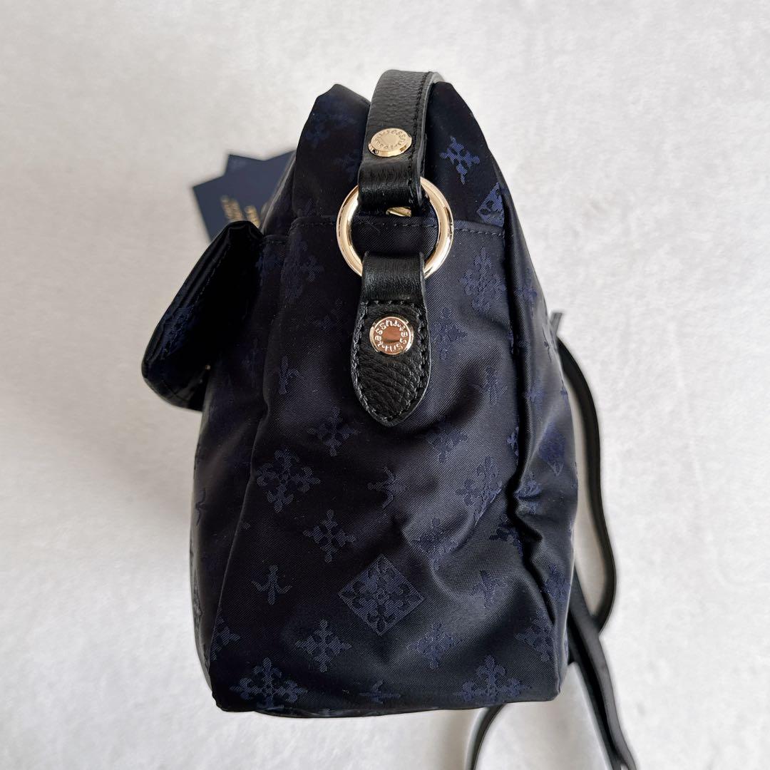 【新品 未使用】russet ラシット ショルダーバッグ モノグラム ネイビー