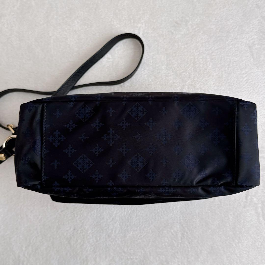 【新品 未使用】russet ラシット ショルダーバッグ モノグラム ネイビー