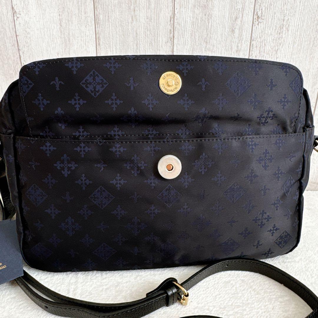 【新品 未使用】russet ラシット ショルダーバッグ モノグラム ネイビー