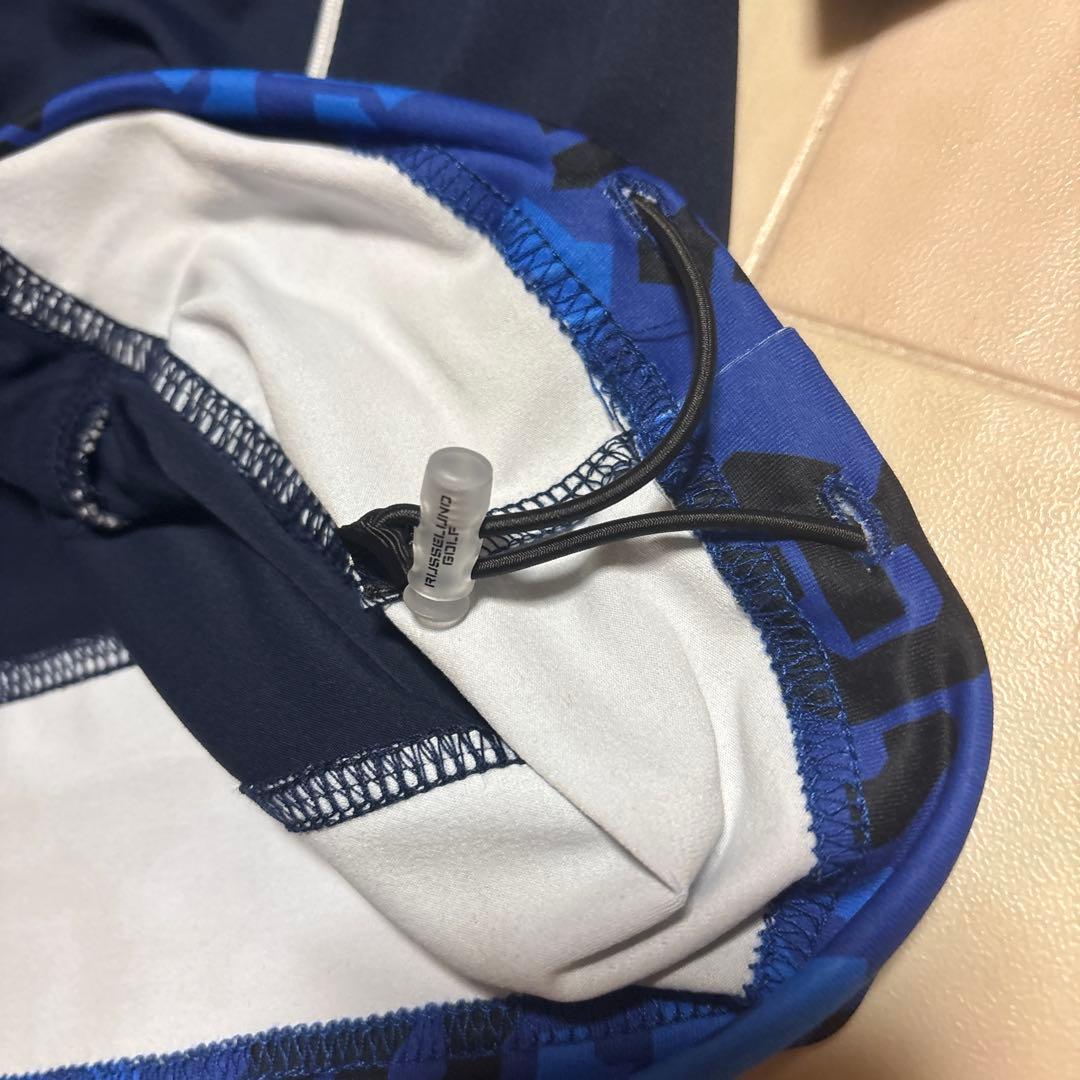 新品タグ付☆ラッセルノ☆ゴルフモックネックシャツ☆5【L】☆定価30,800円