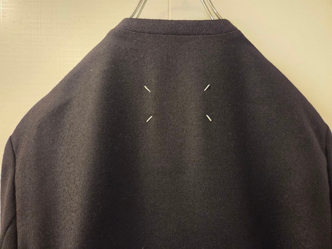 Maison Margiela ノーカラージャケット 44 ウール 黒