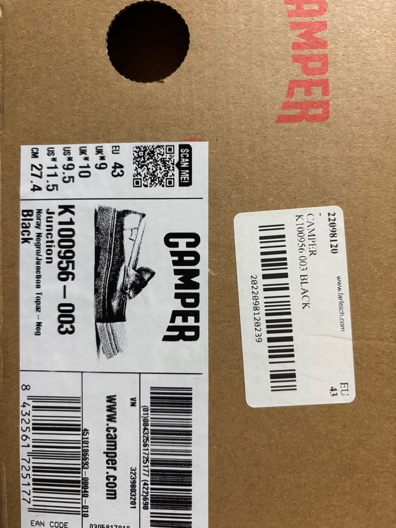 camper junction eu43 27.5cm カンペールラボ lab