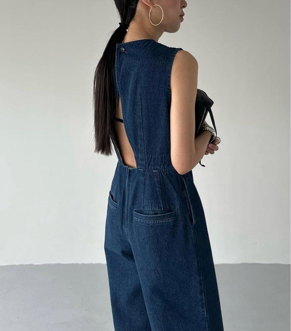 【CLANE】正規品 / BACK OPEN DENIM ALL IN ONE