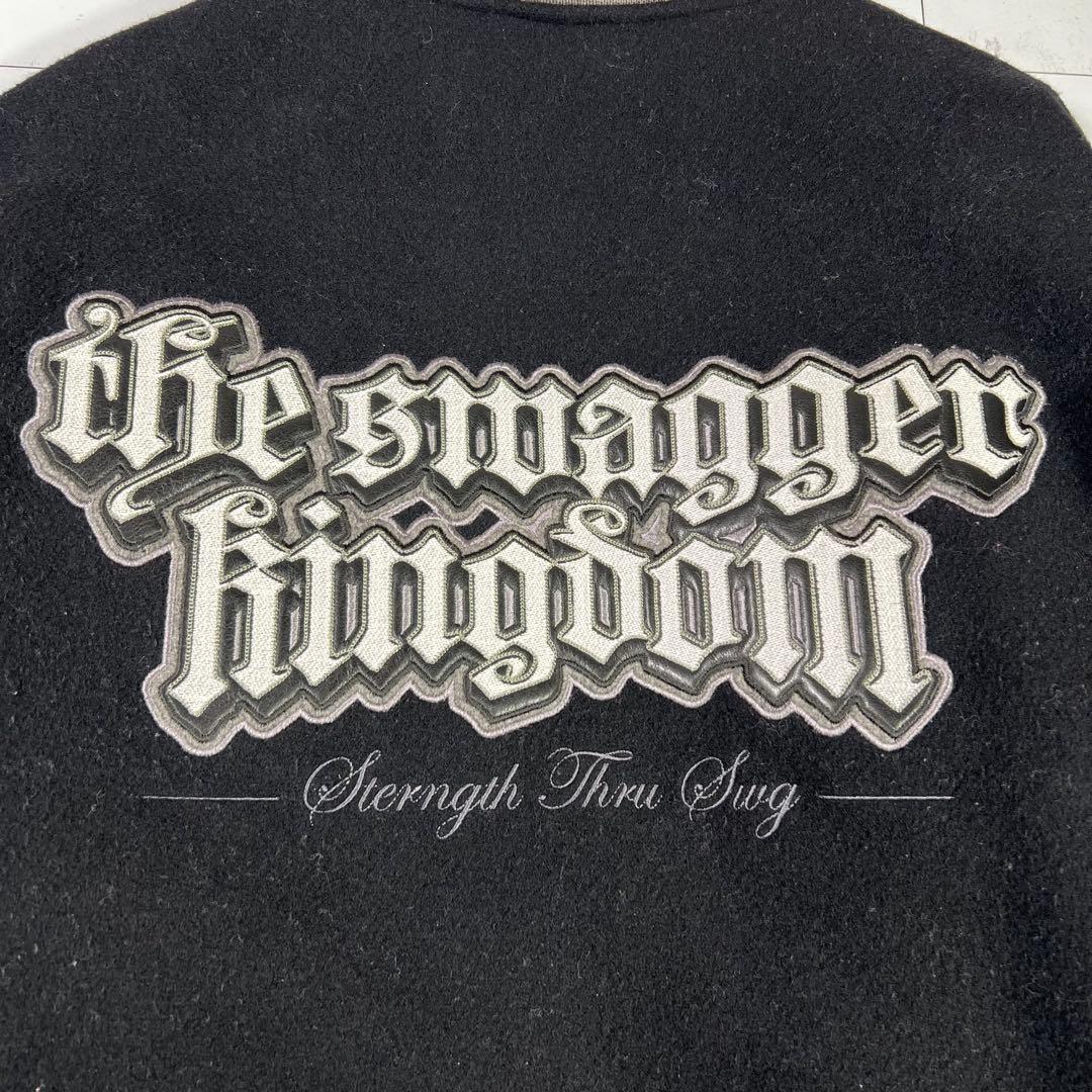 Swagger スワッガ スタジャン レザー切り替え XL