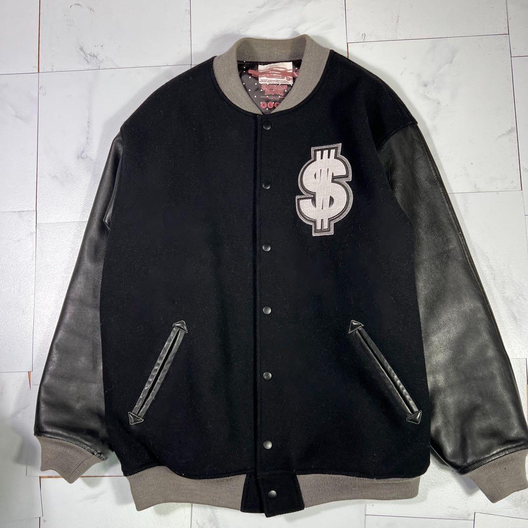 Swagger スワッガ スタジャン レザー切り替え XL