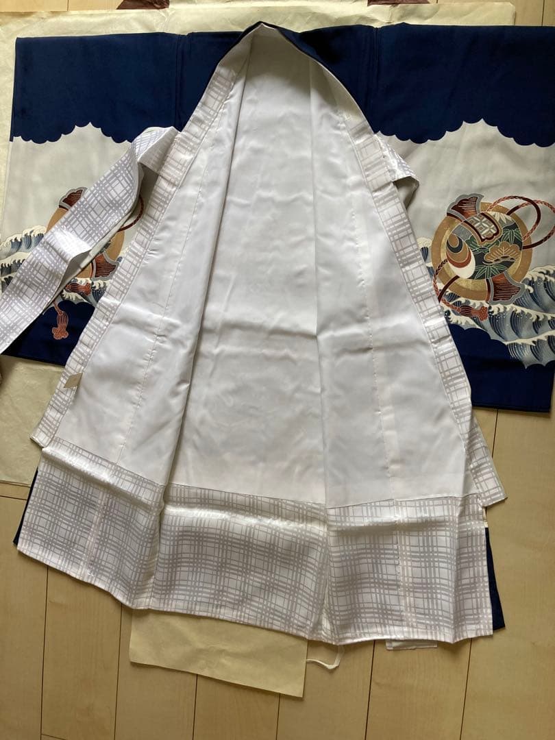 男の子　お宮参りお祝い着長襦袢セット