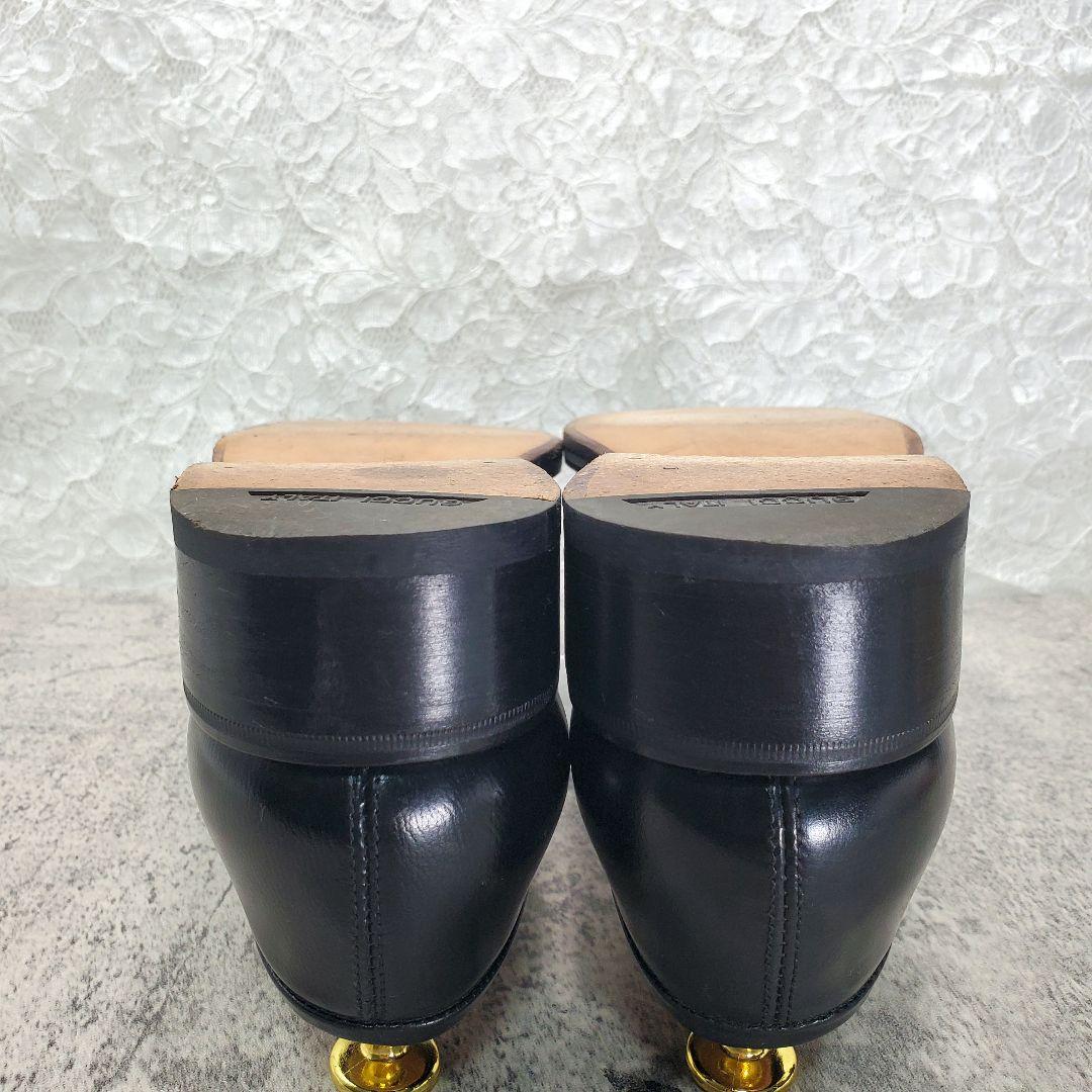 ✨グッチ✨スクエアトゥ ローファー レザー 黒 40E 25cm イタリア製