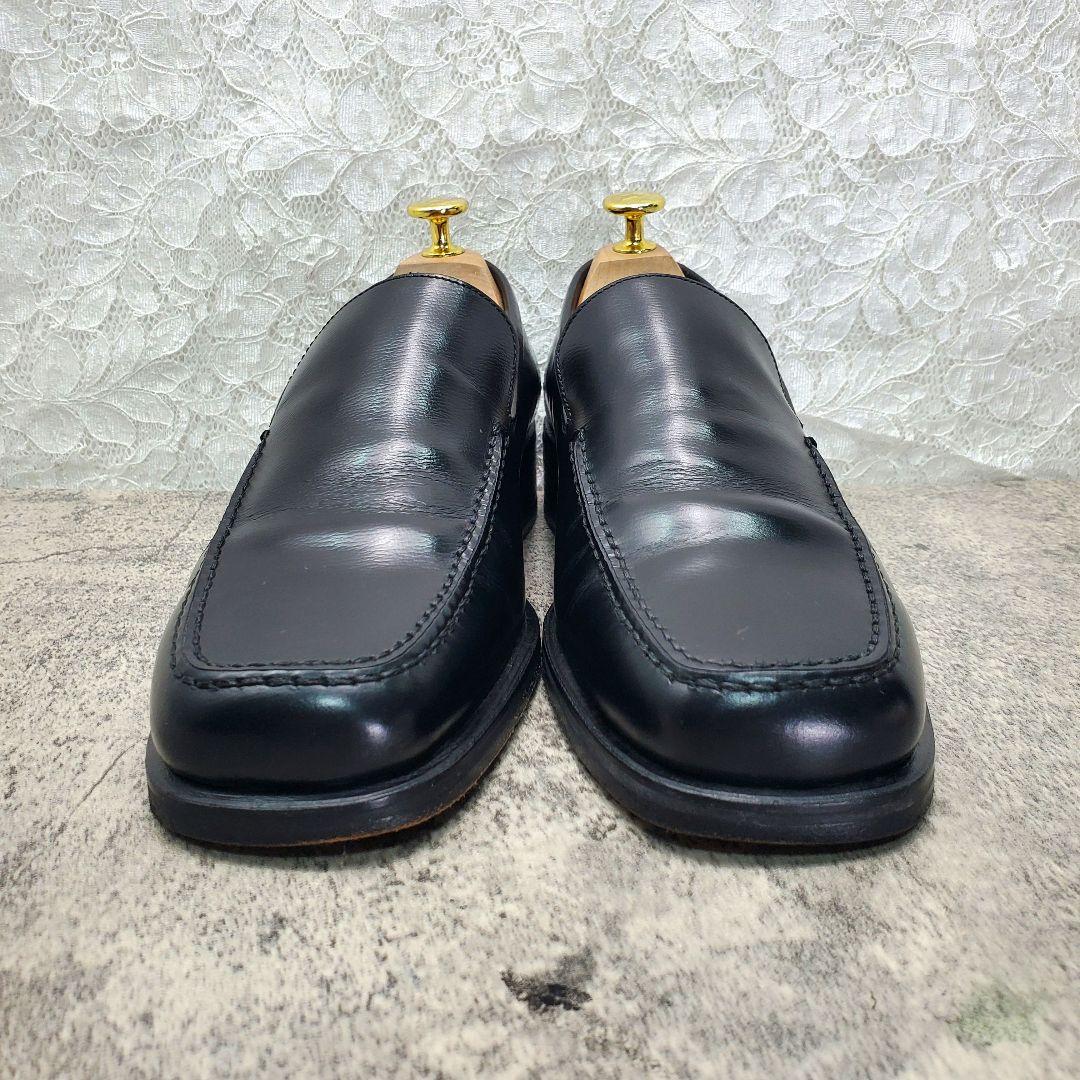 ✨グッチ✨スクエアトゥ ローファー レザー 黒 40E 25cm イタリア製
