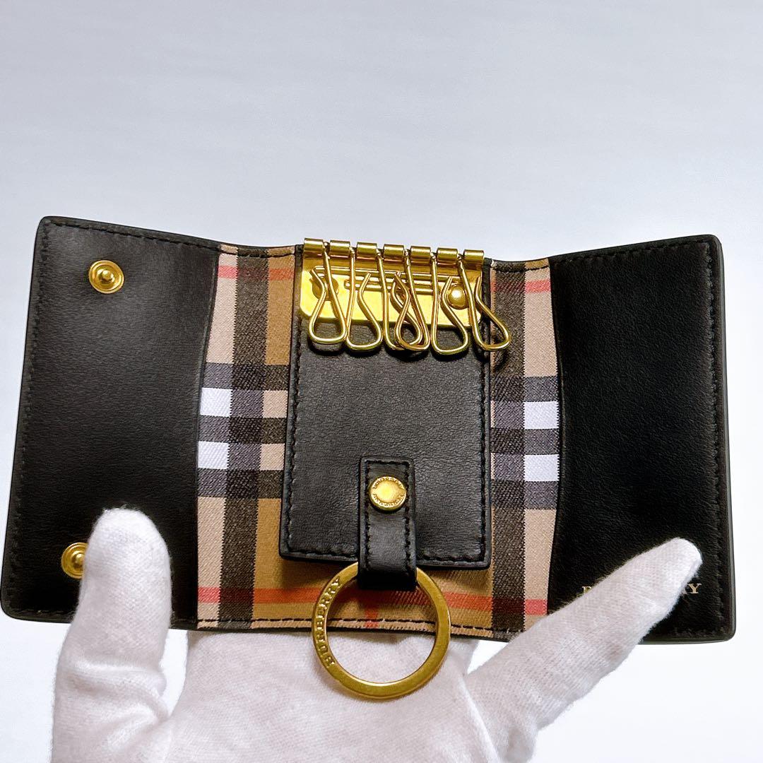 新品未使用✨バーバリー ノバチェック キーケース 6連 リング付き 箱・袋付き